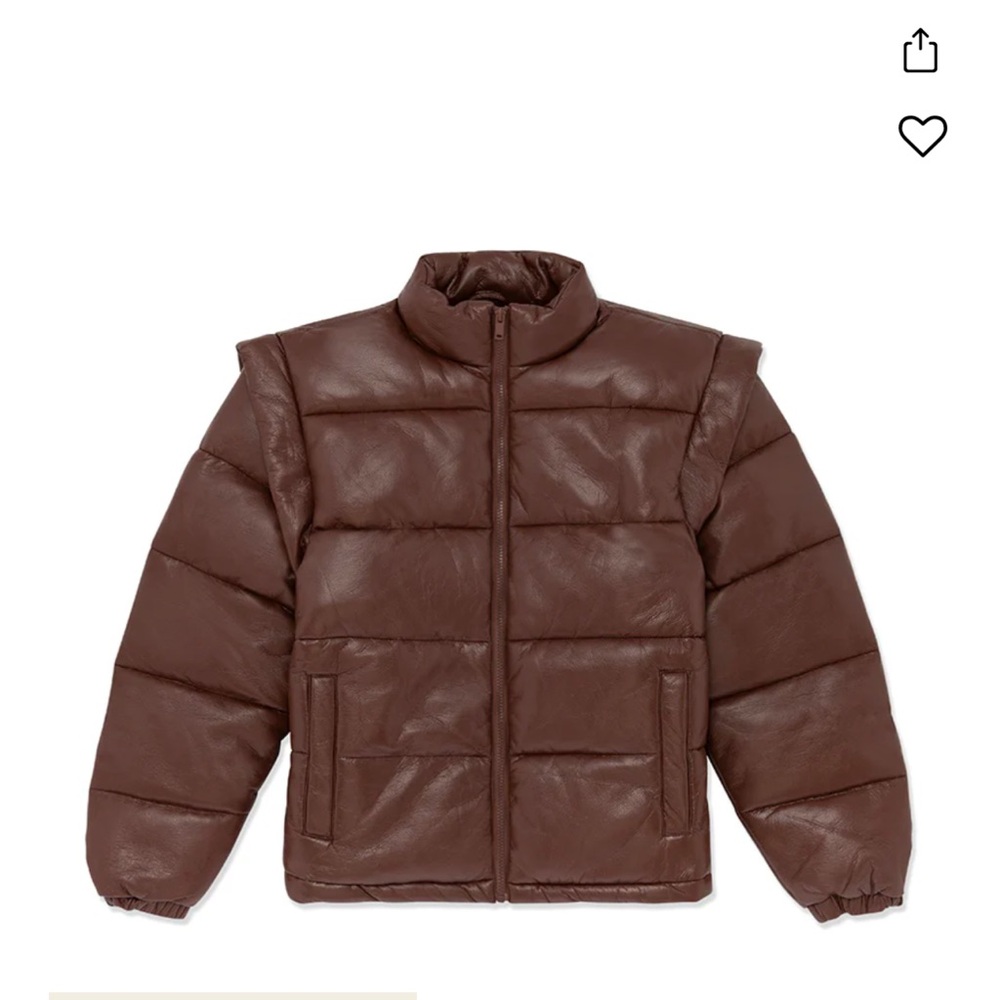 Women Brown Puffer Jacket